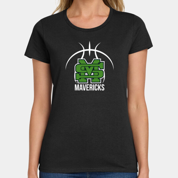 Stockton Lady Mavericks - Ladies Heavy Cotton 100% Cotton T Shirt Thumbnail